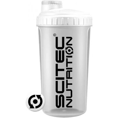 Shaker SCITEC NUTRITION Blanc Opac - Shaker - Publicité Shaker SCITEC NUTRITION Blanc Opac - Shaker - Publicité
