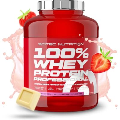 SciTec 100% Whey Protein Professional - Fragola-White Chocolate - 2,35kg SciTec 100% Whey Protein Professional - Fragola-White Chocolate - 2,35kg