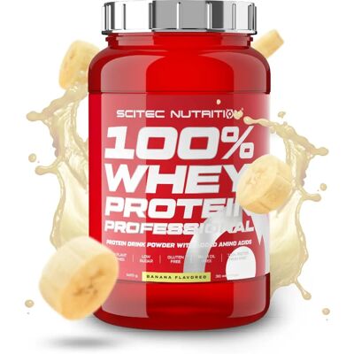 SciTec 100% Whey Protein Banane - Poudre de Protéines - Publicité SciTec 100% Whey Protein Banane - Poudre de Protéines - Publicité