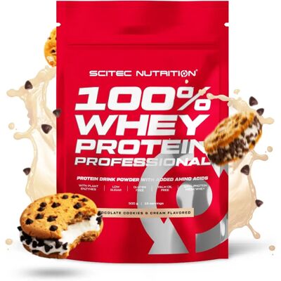 SciTec 100% Syrovátkový Protein Professional - Cookies a Krém Čokoláda - 500g SciTec 100% Syrovátkový Protein Professional - Cookies a Krém Čokoláda - 500g