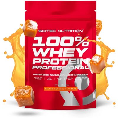 Scitec Nutrition 100% Whey Protein Professional 500g - Caramelo salgado - Proteína de soro Scitec Nutrition 100% Whey Protein Professional 500g - Caramelo salgado - Proteína de soro