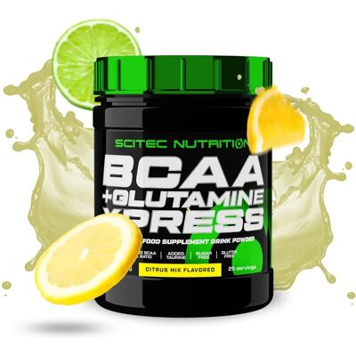 SciTec BCAA + Glutamine XPress - Podpora regenerace svalů - 300g SciTec BCAA + Glutamine XPress - Podpora regenerace svalů - 300g