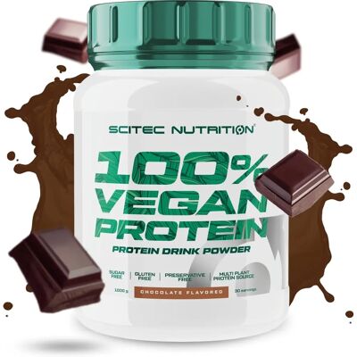 SciTec Roślinny Wegan Protein Czekolada 1000g - Proszek Białkowy Roślinny SciTec Roślinny Wegan Protein Czekolada 1000g - Proszek Białkowy Roślinny