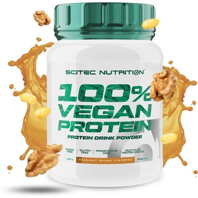 SciTec 100% Vegan Protein - Hazelnut Walnut - 1000g SciTec 100% Vegan Protein - Hazelnut Walnut - 1000g