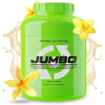 Scitec Nutrition - Jumbo 3,52 kg - Gain de masse à la vanille - Publicité Scitec Nutrition - Jumbo 3,52 kg - Gain de masse à la vanille - Publicité