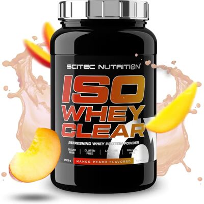 Scitec Iso Whey Clear - Manga Pêssego - 1025g Pó de Proteína Scitec Iso Whey Clear - Manga Pêssego - 1025g Pó de Proteína
