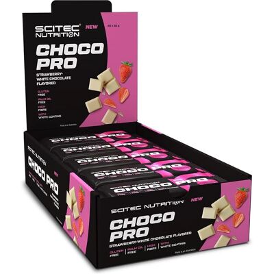 SciTec Choco Pro Strawberry White Chocolate - Protein Bar SciTec Choco Pro Strawberry White Chocolate - Protein Bar