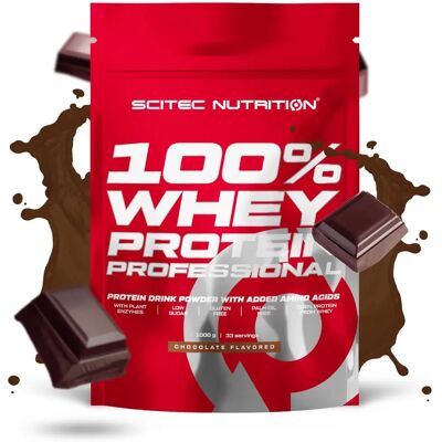 SciTec 100% Whey Protein Professional - Chocolate - 1000g SciTec 100% Whey Protein Professional - Chocolate - 1000g