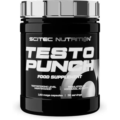Scitec Nutrition Testo Punch - 120 cápsulas - Apoia testosterona, crescimento muscular, vitalidade Scitec Nutrition Testo Punch - 120 cápsulas - Apoia testosterona, crescimento muscular, vitalidade