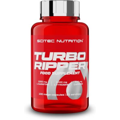 Scitec Nutrition Turbo Ripper - 100 capsules - Soutient la perte de poids, augmente l'énergie, formule thermogénique - Publicité Scitec Nutrition Turbo Ripper - 100 capsules - Soutient la perte de poids, augmente l'énergie, formule thermogénique - Publicité
