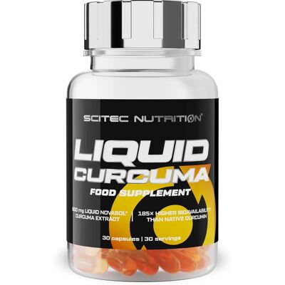 Scitec Nutrition Cúrcuma líquida - 30 cápsulas - Suplemento alimentar - Várias cores Scitec Nutrition Cúrcuma líquida - 30 cápsulas - Suplemento alimentar - Várias cores