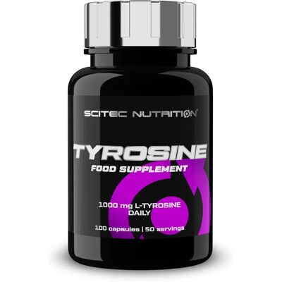 Scitec Nutrition Tirosina 100 capsule - Integratore alimentare - Vari colori Scitec Nutrition Tirosina 100 capsule - Integratore alimentare - Vari colori