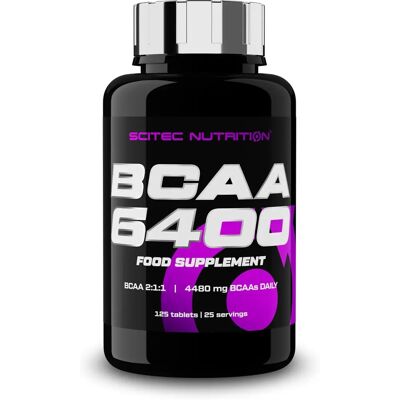 Scitec Nutrition BCAA 6400 - 125 Compresse - Supporto al Recupero Muscolare Scitec Nutrition BCAA 6400 - 125 Compresse - Supporto al Recupero Muscolare