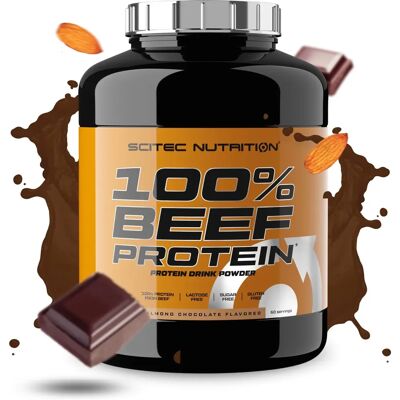 Scitec Nutrition 100% Proteina di Manzo - Cioccolato alle Mandorle - 1800g Scitec Nutrition 100% Proteina di Manzo - Cioccolato alle Mandorle - 1800g
