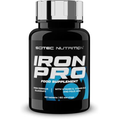 SciTec Iron Pro - 60 comprimés - Soutient les niveaux de fer - Complément alimentaire - Publicité SciTec Iron Pro - 60 comprimés - Soutient les niveaux de fer - Complément alimentaire - Publicité