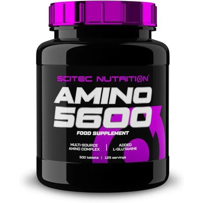 Scitec Nutrition Amino 5600 - BCAA & Essentiella Aminosyror - 500 Tabletter Scitec Nutrition Amino 5600 - BCAA & Essentiella Aminosyror - 500 Tabletter