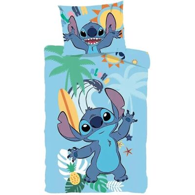 Disney Stitch Omkeerbare katoenen dekbedovertrek - Lila - 140x200cm Disney Stitch Omkeerbare katoenen dekbedovertrek - Lila - 140x200cm