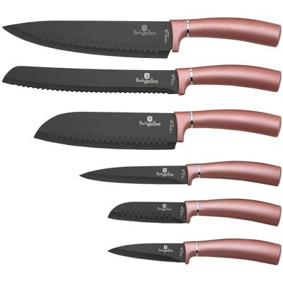 Set de 6 cuchillos de cocina Berlinger Haus I-Rose - Acero inoxidable Set de 6 cuchillos de cocina Berlinger Haus I-Rose - Acero inoxidable