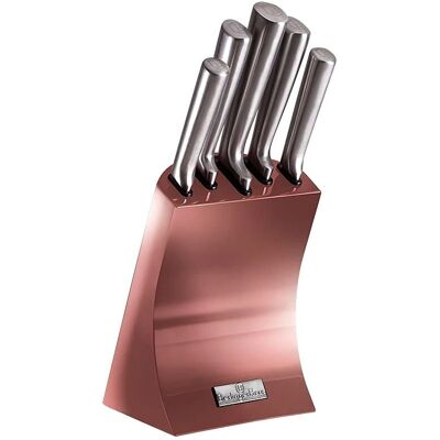 Set di Coltelli Rosegold Berlinger Haus con Supporto - Posate da Cucina Set di Coltelli Rosegold Berlinger Haus con Supporto - Posate da Cucina
