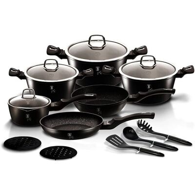 Set de 15 utensilios de cocina Berlinger Haus - Colección Black Royal Set de 15 utensilios de cocina Berlinger Haus - Colección Black Royal