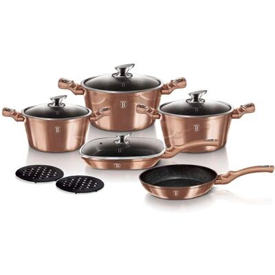 Berlinger Haus Rose Gold Kochgeschirr-Set - 11-teilig für Induktion Berlinger Haus Rose Gold Kochgeschirr-Set - 11-teilig für Induktion