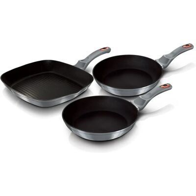 Set de Cookware Moonlight de Berlinger Haus - Induction, Antiadhésif, Gris - Publicité Set de Cookware Moonlight de Berlinger Haus - Induction, Antiadhésif, Gris - Publicité