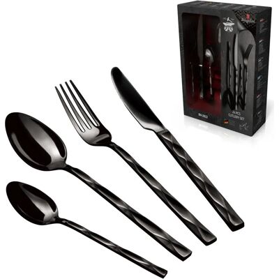 Set di posate Black Royal da 24 pezzi di Berlinger Haus - Set di posate Set di posate Black Royal da 24 pezzi di Berlinger Haus - Set di posate