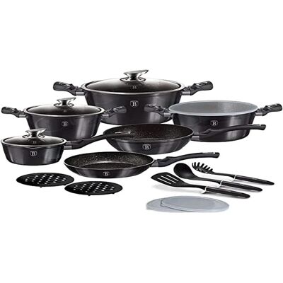 Berlingerhaus Carbon Metallic Pro Line Kochgeschirr-Set - 19 Teile Berlingerhaus Carbon Metallic Pro Line Kochgeschirr-Set - 19 Teile