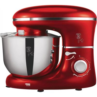 Robot de Bucătărie Berlinger Haus Burgundy - 1300W, 6L, Amestecător Planetar Robot de Bucătărie Berlinger Haus Burgundy - 1300W, 6L, Amestecător Planetar