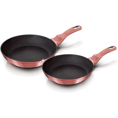 Berlinger Haus I-Rose Rózsaszín Készlet 2 Serpenyő 22-26cm Indukció Berlinger Haus I-Rose Rózsaszín Készlet 2 Serpenyő 22-26cm Indukció