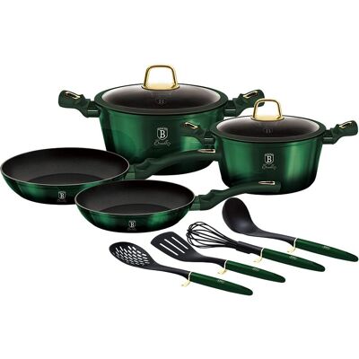 BerlingerHaus Emerald Collection 10-tlg Kochgeschirr-Set - Induktion BerlingerHaus Emerald Collection 10-tlg Kochgeschirr-Set - Induktion