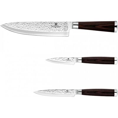 Set de 3 cuchillos Berlinger Haus - Cocina, Acero Inoxidable, Mangos Ergonómicos Set de 3 cuchillos Berlinger Haus - Cocina, Acero Inoxidable, Mangos Ergonómicos
