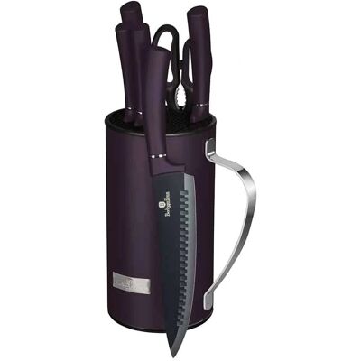 Juego de cuchillos Purple Eclipse de 7 piezas - Cocina Juego de cuchillos Purple Eclipse de 7 piezas - Cocina