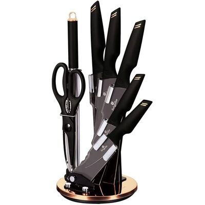 Juego de cuchillos Berlinger Haus Colección Black Rose BH-2692 - Juego de cuchillos para cocina Juego de cuchillos Berlinger Haus Colección Black Rose BH-2692 - Juego de cuchillos para cocina