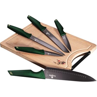 Berlinger Haus Messerset - Edelstahl, Grün, 6 Teile - Küchenmesser-Set Berlinger Haus Messerset - Edelstahl, Grün, 6 Teile - Küchenmesser-Set