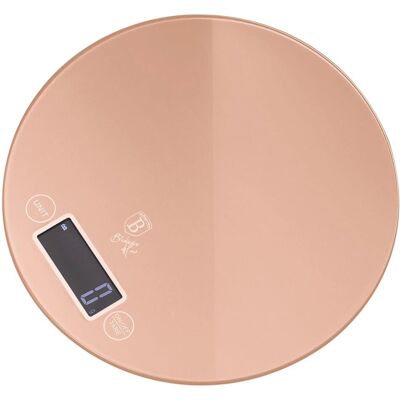 Berlinger Haus Roze Gouden Keukenweegschaal - Elektronisch 5kg/1g Berlinger Haus Roze Gouden Keukenweegschaal - Elektronisch 5kg/1g