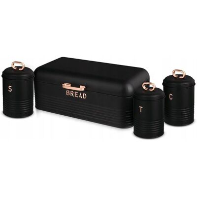 Set de recipiente din pentru alimente din oțel inoxidabil Black Rose - Berlinger Haus Set de recipiente din pentru alimente din oțel inoxidabil Black Rose - Berlinger Haus