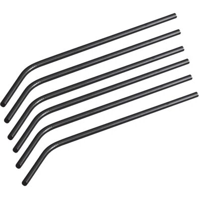 Berlinger Haus Metalldrinkhalme - Black Silver Berlinger Haus Metalldrinkhalme - Black Silver