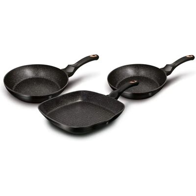Set de Cocina Black Rose Berlinger Haus - Inducción, Antiadherente, Negro Set de Cocina Black Rose Berlinger Haus - Inducción, Antiadherente, Negro