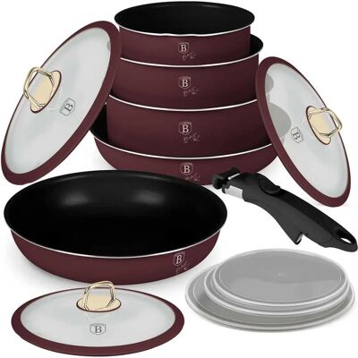 BerlingerHaus 12-teiliges Kochset mit Smart Lids - Kochgeschirr-Set BerlingerHaus 12-teiliges Kochset mit Smart Lids - Kochgeschirr-Set