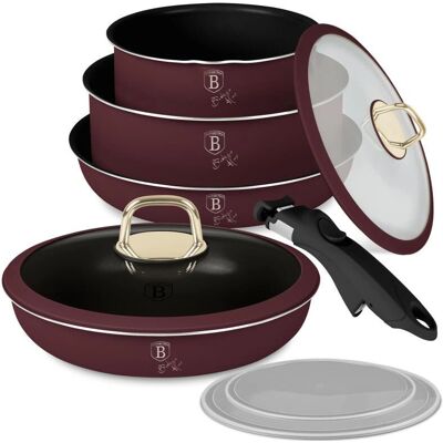 BerlingerHaus Modell - 9-teiliges Kochset mit Smart Lids - Kochset BerlingerHaus Modell - 9-teiliges Kochset mit Smart Lids - Kochset