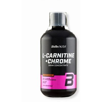 BioTechUSA L-Carnitine + Chrome - Apelsinsmak - 500 ml BioTechUSA L-Carnitine + Chrome - Apelsinsmak - 500 ml