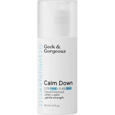 Geek & Gorgeous Calm Down - Exfoliante delicado para piel sensible 30ml Geek & Gorgeous Calm Down - Exfoliante delicado para piel sensible 30ml