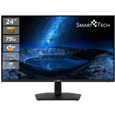 Monitor Smart Tech 238N01FIF - 23.8 pulgadas - Full HD - Negro - Monitor de Oficina Monitor Smart Tech 238N01FIF - 23.8 pulgadas - Full HD - Negro - Monitor de Oficina