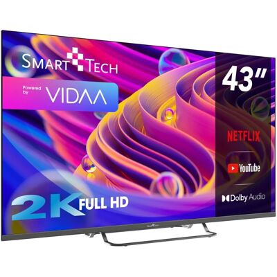 Smart-Tech 43FV02V TV 43" 4K Ultra HD Smart Wi-Fi Gris - Publicité Smart-Tech 43FV02V TV 43" 4K Ultra HD Smart Wi-Fi Gris - Publicité