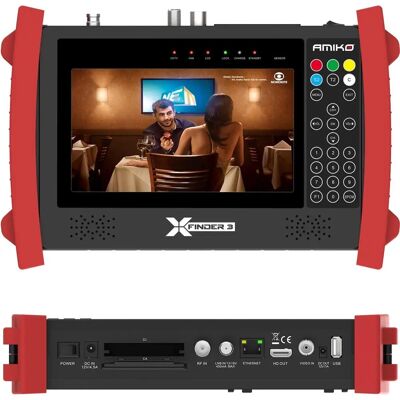 Medidor de señal Amiko X-Finder 3 - Satélite, Terrestre y Cable Medidor de señal Amiko X-Finder 3 - Satélite, Terrestre y Cable