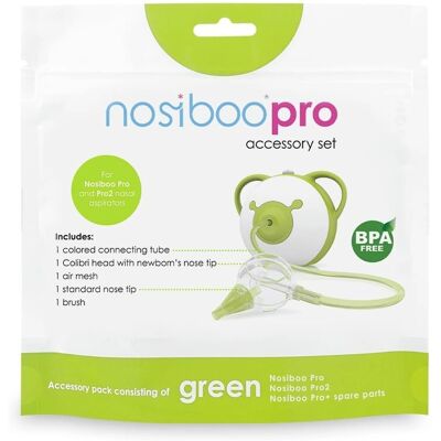 Nosiboo Pro Zubehörset - Grün - Nasen Aspirator Nosiboo Pro Zubehörset - Grün - Nasen Aspirator