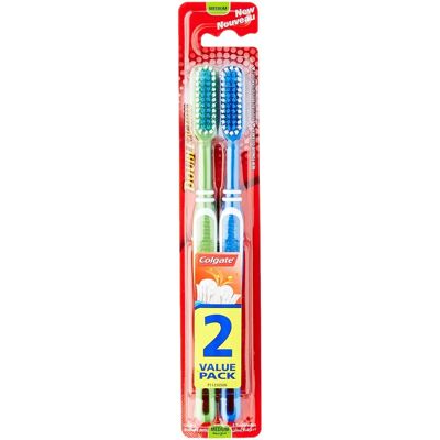 Colgate Escova de Dentes 2Pç Ação Dupla - Escova Colgate Escova de Dentes 2Pç Ação Dupla - Escova