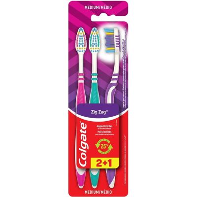 Cepillo de Dientes Colgate Zig Zag Mediano - Cepillo Cepillo de Dientes Colgate Zig Zag Mediano - Cepillo