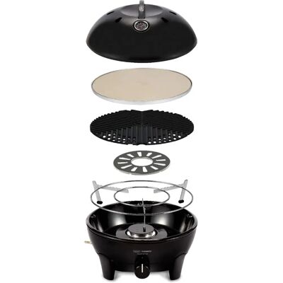 Cadac Glamp Chef 40 Gasbarbecue - Draagbare campinggrill met pizzasteen Cadac Glamp Chef 40 Gasbarbecue - Draagbare campinggrill met pizzasteen